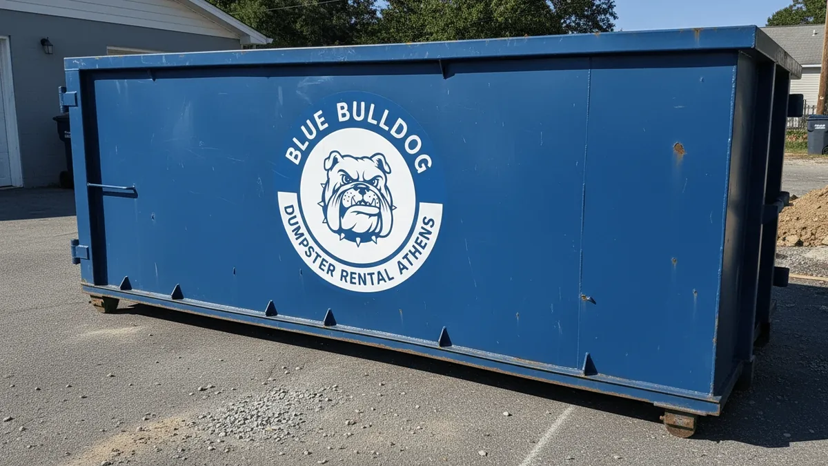 Concrete & Heavy Debris in Athens, AL &mdash; Blue Bulldog Dumpster Rental Athens
